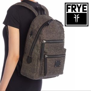 NWT Frye Leather Trimmed Backpack